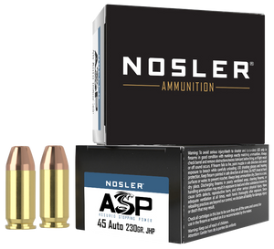 Nosler Assured Stopping Power, Nos 51277 45acp 230 Jhp 20/20 Nosler Assured Stopping Power, Nos 51277 45acp 230 Jhp 20/20