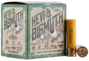 Hevishot Hevi-bismuth, Hevi Hs17006 Bismuth Wf   20 3in   6   11/8  25/10 Hevishot Hevi-bismuth, Hevi Hs17006 Bismuth Wf   20 3in   6   11/8  25/10