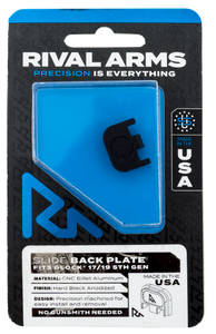 Rival Arms Slide Back Cover Plate, Rival Ra43g004a Sld Bck Cvr Plt Glock G5 Blk Rival Arms Slide Back Cover Plate, Rival Ra43g004a Sld Bck Cvr Plt Glock G5 Blk