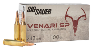 Sig Sauer Venari, Sig V243sp100-20 Venari 243 100 Gr 20/10 Sig Sauer Venari, Sig V243sp100-20 Venari 243 100 Gr 20/10