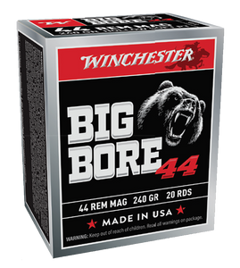 Winchester Ammo Big Bore, Win X44mbb 44rem 240 Sjhp Big Bore 20/10 Winchester Ammo Big Bore, Win X44mbb 44rem 240 Sjhp Big Bore 20/10