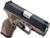 Taurus GX2 9mm Luger Pistol with 3.37-inch Barrel, Brown Polymer Frame, and Serrated Slide Taurus GX2 9mm Luger Pistol with 3.37-inch Barrel, Brown Polymer Frame, and Serrated Slide