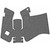 TALON Grips Inc Granulate Grip for Glock Gen 5 Models 17, 19X, 22, 34, and 45 with Medium Backstrap in Black