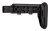 Midwest Industries Alpha Series Fixed Beam Side Folding Stock - Black