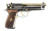 Derya Melik 9mm Semi-Automatic Pistol with Gold and Silver Finish - Model MELIK9.NG.TR