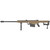 Barrett 82A1 .50 BMG Semi-Automatic Rifle with Fluted Barrel and Synthetic Stock - Flat Dark Earth