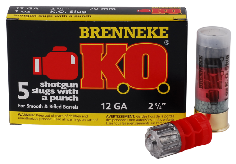 Brenneke K.o., Br Sl122ko    K.o.          12 2.75 Slug  1oz 5/50