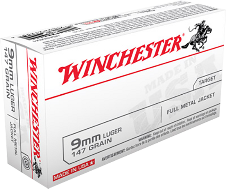 Winchester Ammo Usa, Win Usa9mm1         9mm      147 Fmj         50/10