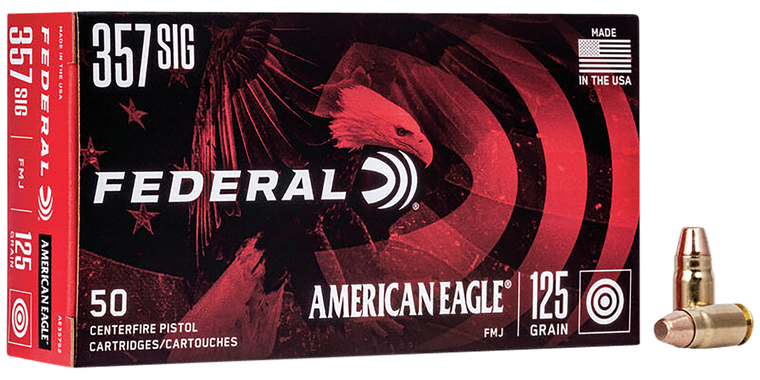 Federal American Eagle, Fed Ae357s2        357sig   125 Fmj          50/20