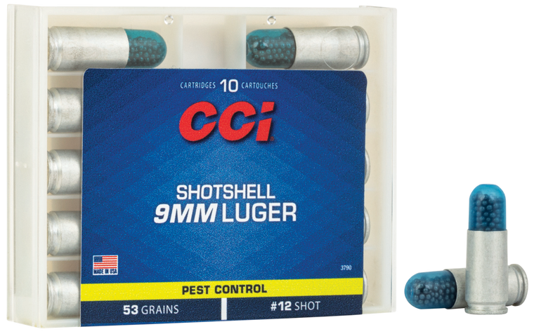 Cci Pest Control, Cci 3790      9mm    Shotshell #12           10/20