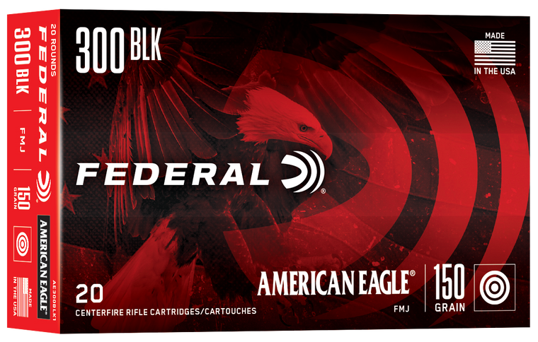 Federal American Eagle, Fed Ae300blk1      300bo    150 Fmjbt        20/25