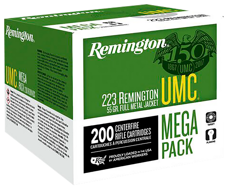 Remington Ammunition Umc, Rem 23683 L223r3a   Umc 223 Mega    55 Mc    200/4