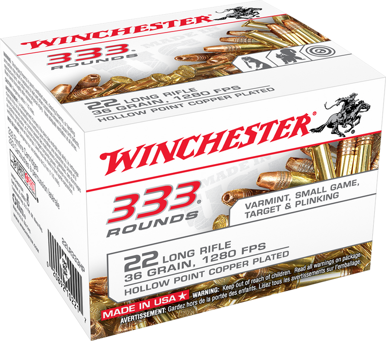 Winchester Ammo Usa, Win 22lr333hp       22lr     36 Cphp        333/10