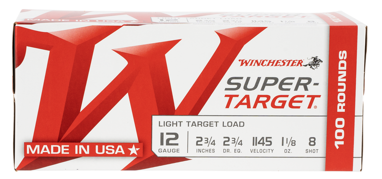 Winchester Ammo Super-target, Win Trgt128vp  Sup Tgt     12 2.75 8sh  11/8 100/2