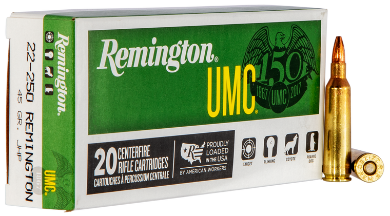 Remington Ammunition Umc, Rem 23750 L22503    Umc 22250      45 Jhp    20/10