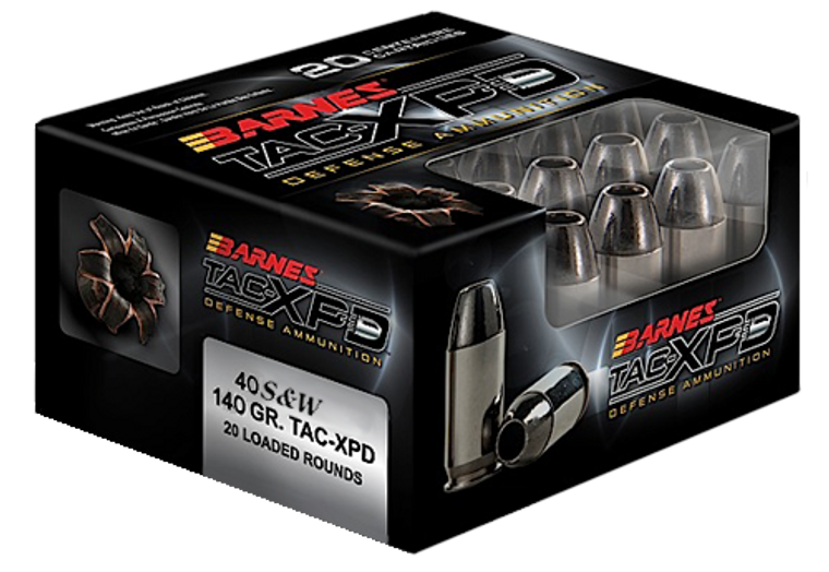 Barnes Bullets Tac-xpd Defense, Brns 21554 Bpd40sw1    Tacxpd 40s   140 Txp  20/10