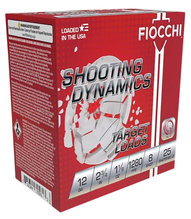 Fiocchi Shooting Dynamics, Fio 12sdhv8   Sht Dyn Tgt  12 2.75 8sh 1-1/8 25/10
