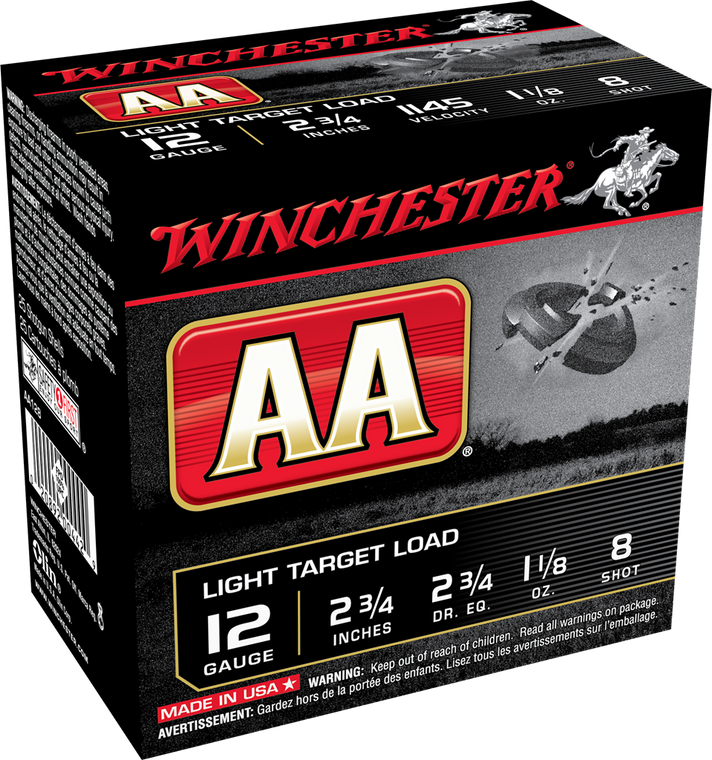 Winchester Ammo Aa, Win Aa128     Aa Light    12 2.75 8sh   11/8 25/10