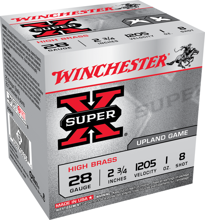 Winchester Ammo Super X, Win X28h8      Super-x     28 2.75 8sh   1oz 25/10