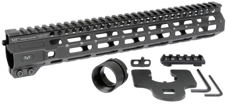 Midwest Industries Inc M-series, Midwest Mi-crm12.625    Combat Mlok Handguard 12.6