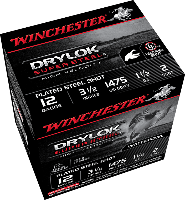 Winchester Ammo Drylok Super Steel, Win Ssh12lh2  Supreme Hv 12 3.5  2 St   11/2 25/10