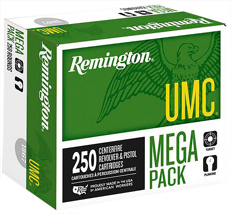 Remington Ammunition Umc, Rem 23777 L9mm3a    Umc 9mm Mega   115mc     250/4