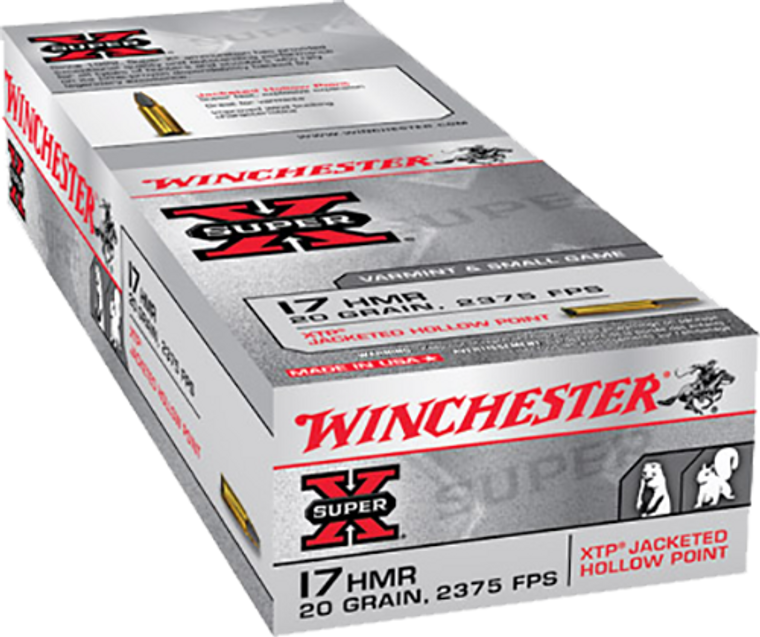 Winchester Ammo Super X, Win X17hmr1         17hmr Supx 20xtp         50/20