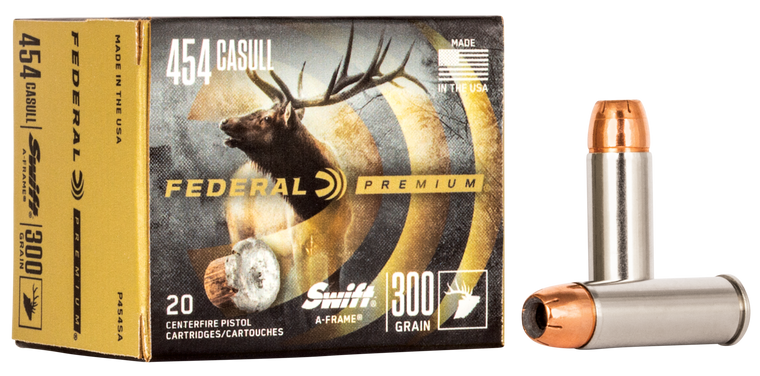 Federal Premium, Fed P454sa         454cs   300 Swafr         20/10 Federal Premium, Fed P454sa         454cs   300 Swafr         20/10