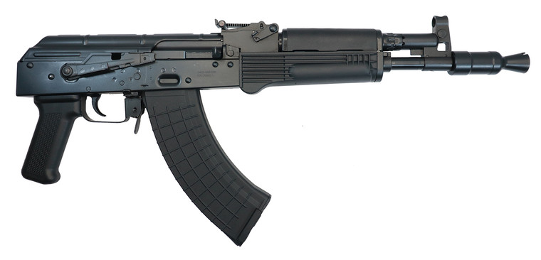 10 RING MKTG / WRJ LLC Pioneer AK0031FTP Hellpup 7.62x39mm Semi-Auto Rifle with 11.73-inch Threaded Barrel