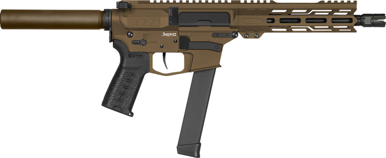 CMMG Banshee MKGS 9mm Semi-Auto Rifle with 8-Inch Barrel and Midnight Bronze Finish