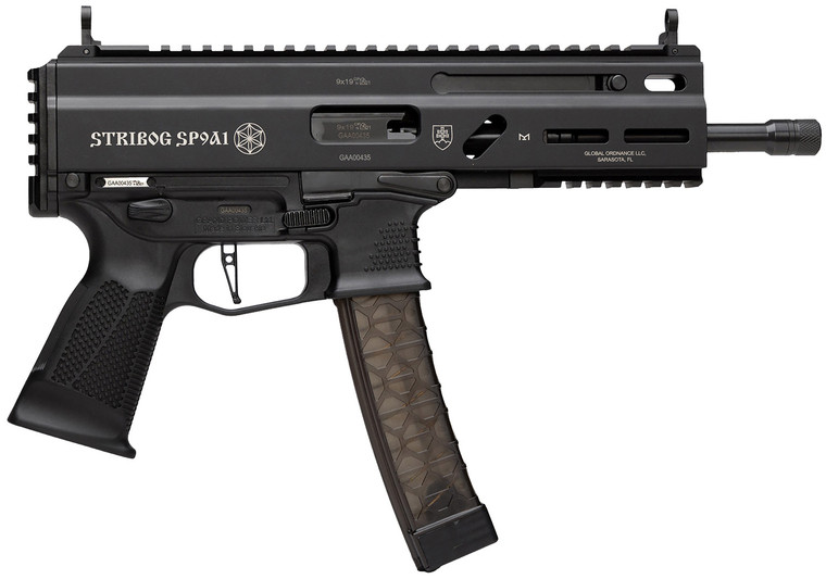 Grand Power GP 8588005808378 Stribog SP9A1 9mm Luger 8-Inch Threaded Barrel Black Semi-Auto Pistol
