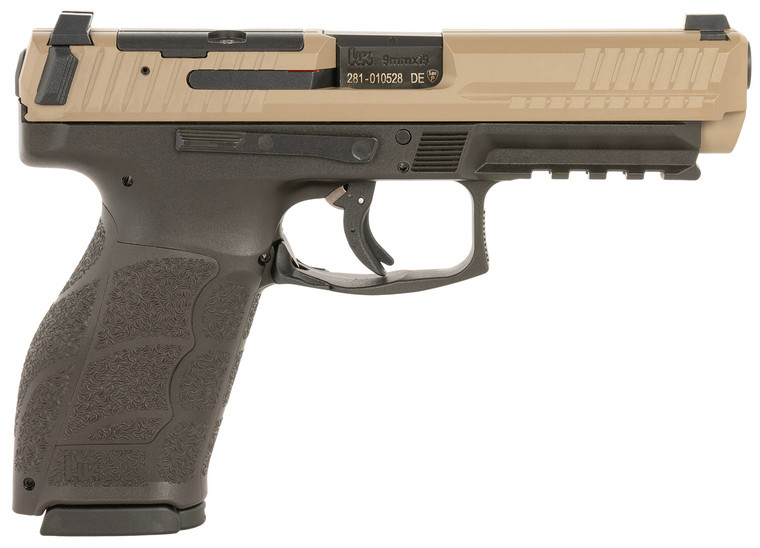 HK VP9F H267 9mm Luger Pistol with 10+1 Capacity in Flat Dark Earth