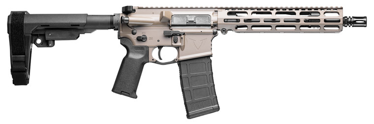 VKTR Industries V31100916618 Forged 5.56 NATO AR-15 with 10.5-Inch Barrel and Flat Dark Earth SBA3 Brace