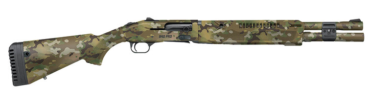 Mossberg 85188 940 Pro Tactical SPX 12 Gauge Semi-Auto Shotgun with Heat Shield and Adjustable MultiCam Stock