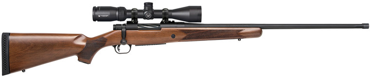 Mossberg Patriot 6.5 PRC with Vortex Crossfire II Scope, 24-Inch Fluted Threaded Barrel, Fixed Walnut Stock