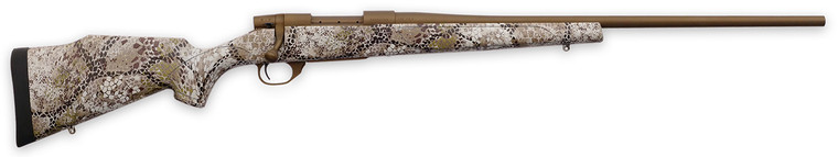Weatherby Vanguard Badlands 300 Winchester Bolt-Action Rifle, 24-Inch Threaded Barrel, Burnt Bronze Cerakote, Badlands Approach Camo Stock