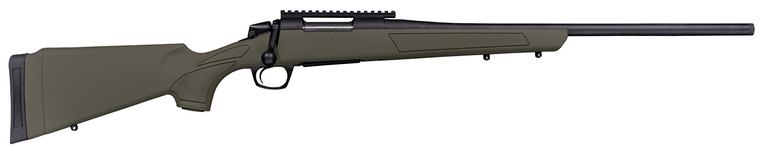 CVA Cascade .450 Bushmaster Bolt-Action Rifle with 22-Inch Steel Threaded Barrel and Fixed OD Green Synthetic Stock