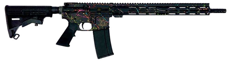 Great Lakes Firearms GL15223SBLK 223 Wylde Semi-Auto Rifle with Adjustable Stock and Threaded Barrel