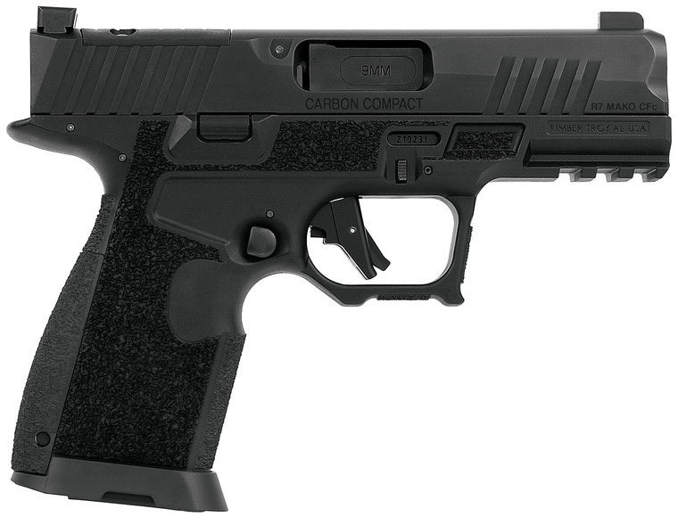 Kimber MFG Inc. 3800016 R7 Mako Carbon Compact 9mm Pistol with Interchangeable Grips and Optic Ready Slide Kimber MFG Inc. 3800016 R7 Mako Carbon Compact 9mm Pistol with Interchangeable Grips and Optic Ready Slide