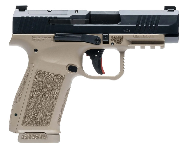 Canik Mete MC9LS Sub-Compact 9mm Pistol with Flat Dark Earth Frame and 17-Round Capacity
