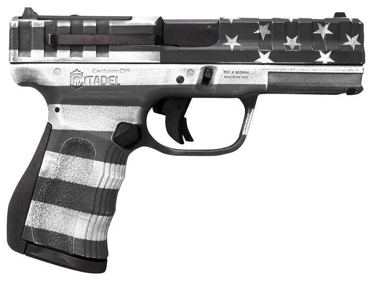 Citadel Centurion CITCP9USGCAN 9mm Luger Handgun with 4" Barrel and American Flag Gray Cerakote Finish Citadel Centurion CITCP9USGCAN 9mm Luger Handgun with 4" Barrel and American Flag Gray Cerakote Finish