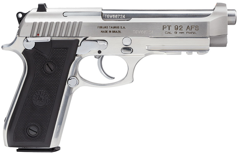 Taurus 1-920159-17 92 9mm Luger Pistol with 5-Inch Matte Stainless Steel Barrel and Picatinny Rail Taurus 1-920159-17 92 9mm Luger Pistol with 5-Inch Matte Stainless Steel Barrel and Picatinny Rail