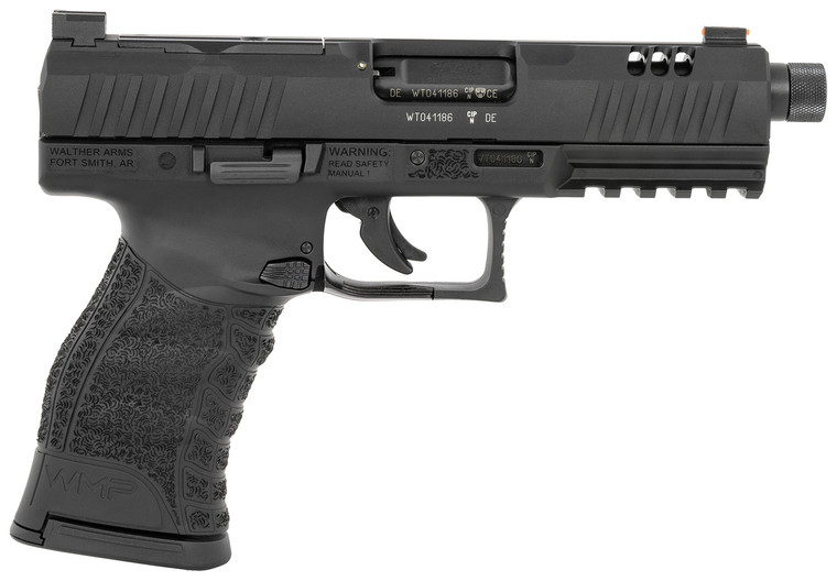Walther Arms 5220303 WMP .22 Magnum Semi-Auto Pistol with 4.9-inch Threaded Barrel and Optic Ready Slide Walther Arms 5220303 WMP .22 Magnum Semi-Auto Pistol with 4.9-inch Threaded Barrel and Optic Ready Slide