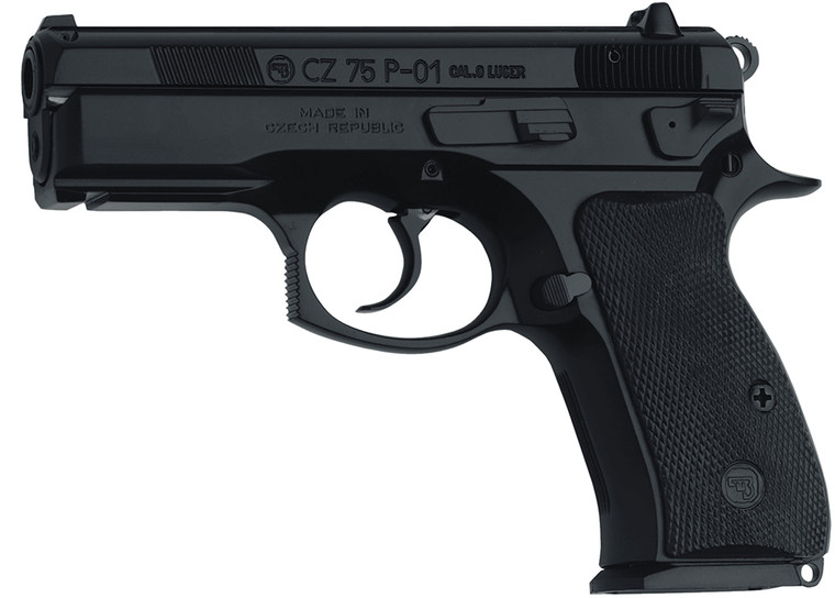 CZ P-01 9mm Compact Pistol with 3.75-inch Barrel - Black Steel Finish CZ P-01 9mm Compact Pistol with 3.75-inch Barrel - Black Steel Finish