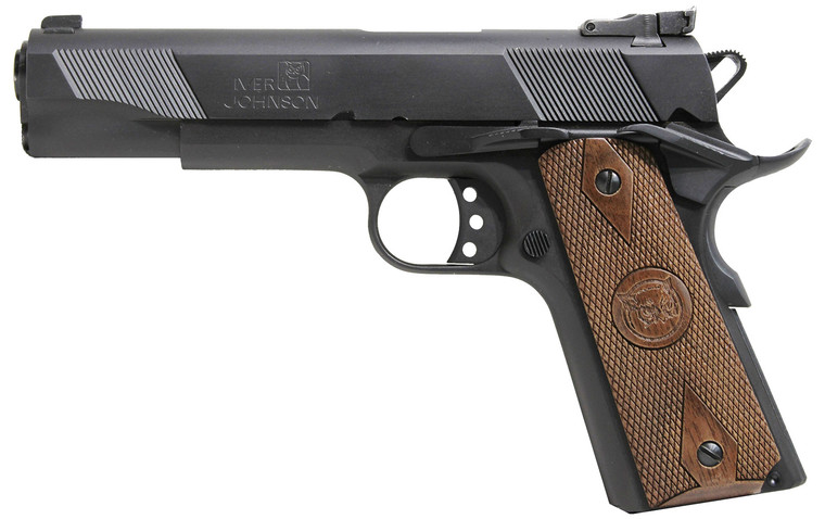 OAKS WHOLESALE DIST/IVER Iver Johnson Arms EAGLE9 9mm Luger 5-inch Barrel with Dymondwood Walnut Grips