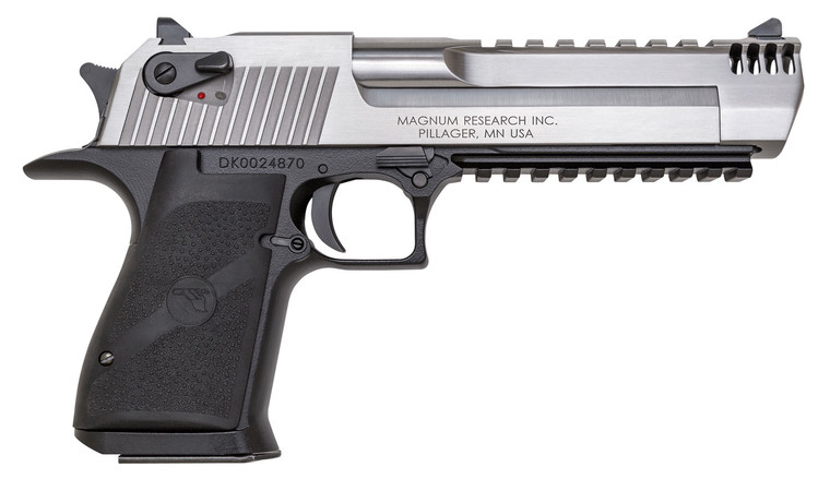 Magnum Research DE50ASIMB Desert Eagle Mark XIX L6 .50 AE 6-inch Pistol with Black Anodized Aluminum Frame and Stainless Steel Slide Magnum Research DE50ASIMB Desert Eagle Mark XIX L6 .50 AE 6-inch Pistol with Black Anodized Aluminum Frame and Stainless Steel Slide