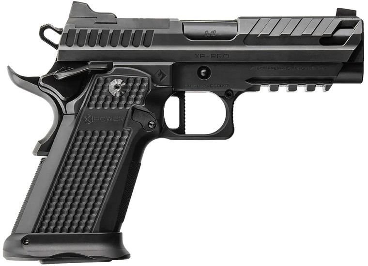 Fusion Precision XP-9-BLK XP Pro 9mm Luger 4-Inch Black Bull Barrel with Optic Cut Slide