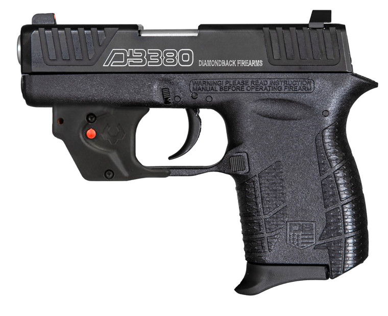 Diamondback DB0101E002 Gen4 Micro-Compact 380 ACP with Laser and Serrated Slide