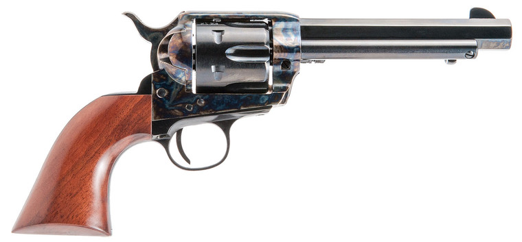 Cimarron El Malo Pre-War Revolver in 38 Special with 5.50-inch Blued Barrel and Walnut Grip Cimarron El Malo Pre-War Revolver in 38 Special with 5.50-inch Blued Barrel and Walnut Grip