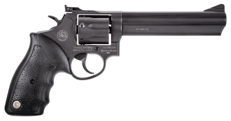 Taurus 2-660061 Medium Frame .357 Magnum & 38 Special +P Revolver with 6-Inch Matte Black Alloy Steel Barrel and Cylinder Taurus 2-660061 Medium Frame .357 Magnum & 38 Special +P Revolver with 6-Inch Matte Black Alloy Steel Barrel and Cylinder